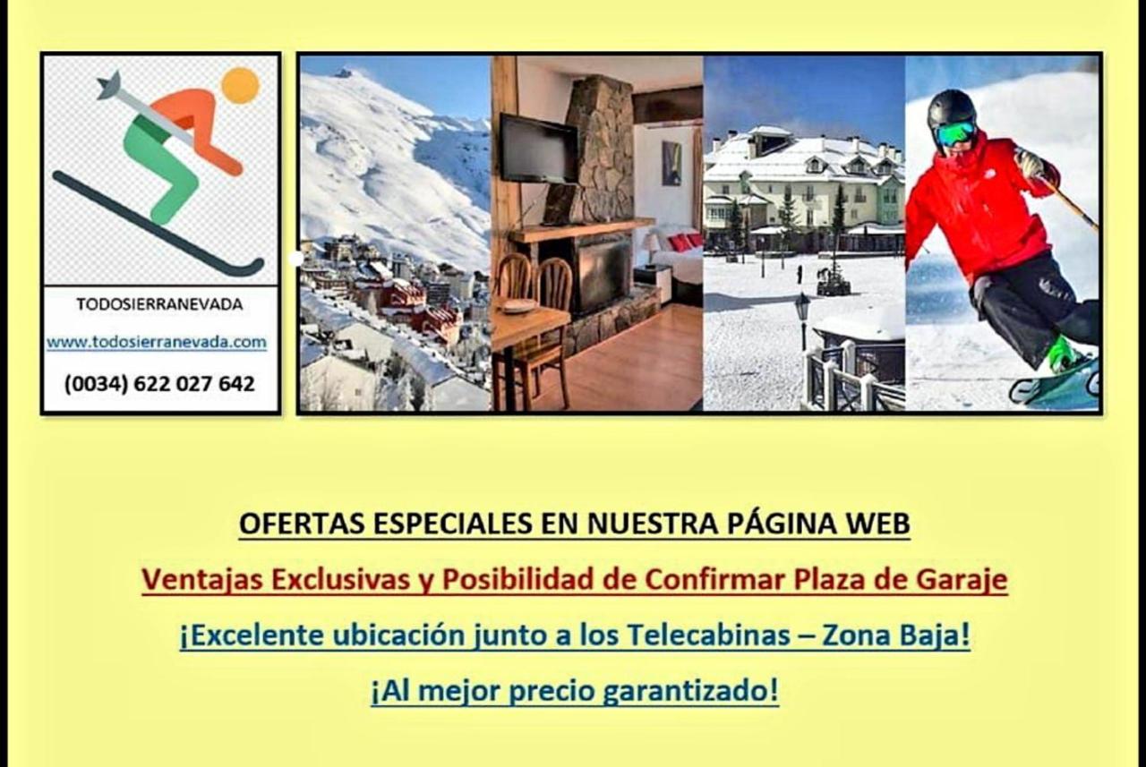Todosierranevada Zona Baja - Edificio Atlas - Vistas A La Montana - Junto A Los Telecabinas Sierra Nevada Extérieur photo
